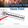 2000 Facebook Video Views Proof
