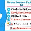 Buy Twitter Business Package 1st