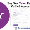 New Yahoo Phone Verified Accounts