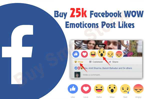 Buy Facebook WOW Emoticons Post Likes