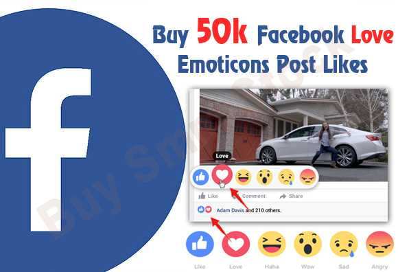 Buy Facebook love Emoticons Post Likes