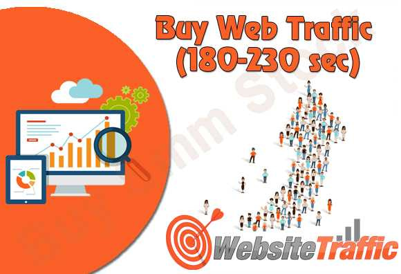 Buy Web Traffic (180-230 sec)
