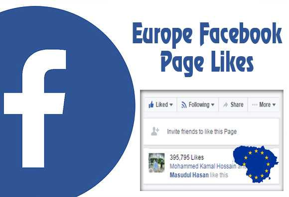 Buy Europe Facebook Page Likes