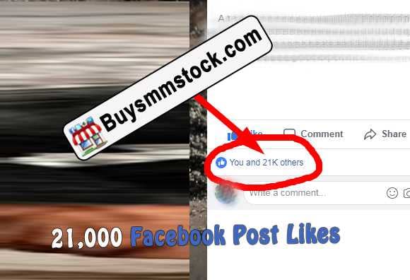 Real 21000 Facebook Post Likes