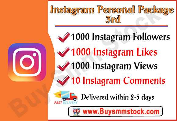 Buy Instagram Personal Package 3rd