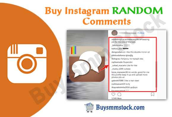 Buy RANDOM Instagram Comments
