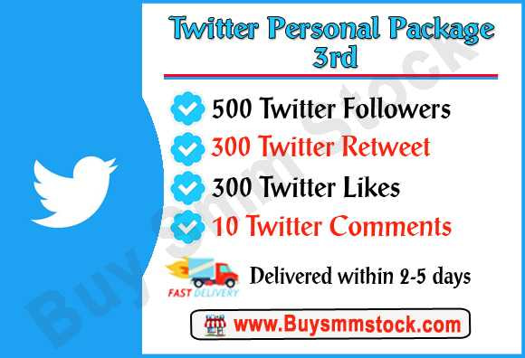 Buy Twitter Personal Package 3rd