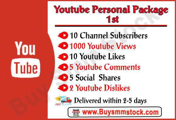 Buy Youtube Personal Package 1st