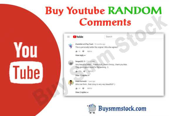 Buy Youtube RANDOM Comments