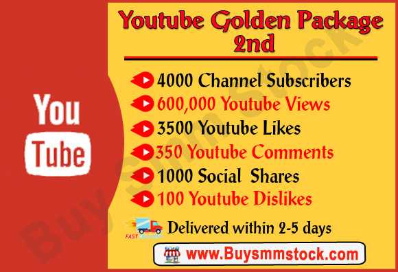 Buy Golden Youtube Package 2nd