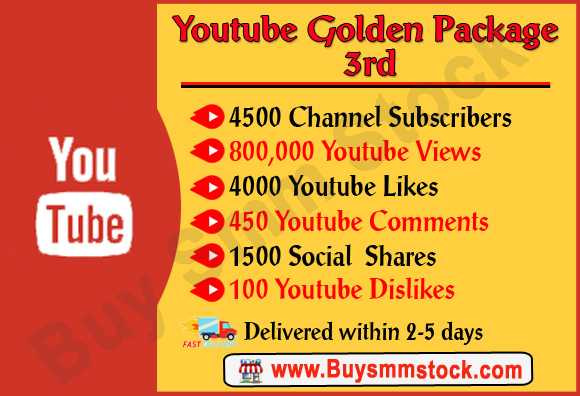 Buy Golden Youtube Package 3rd