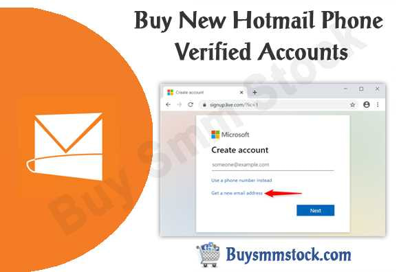 Buy New Hotmail Phone Verified Accounts
