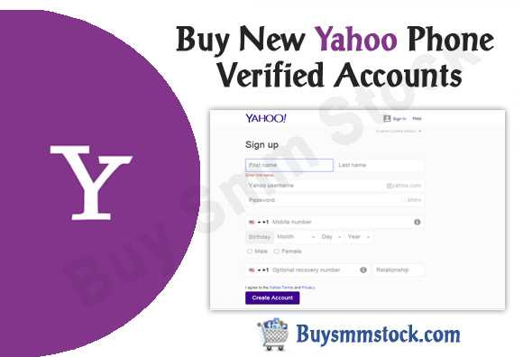 New Yahoo Phone Verified Accounts
