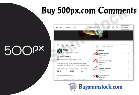 Buy 500px comments