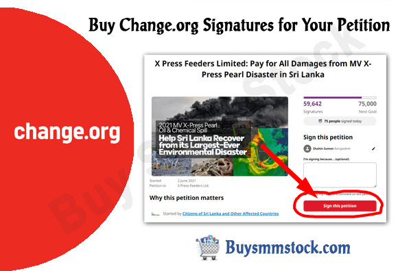 Buy Change Signatures for Your Petition