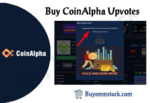 Buy CoinAlpha Upvotes