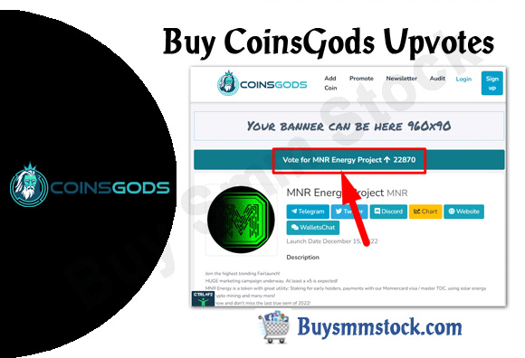 Buy CoinsGods Upvotes