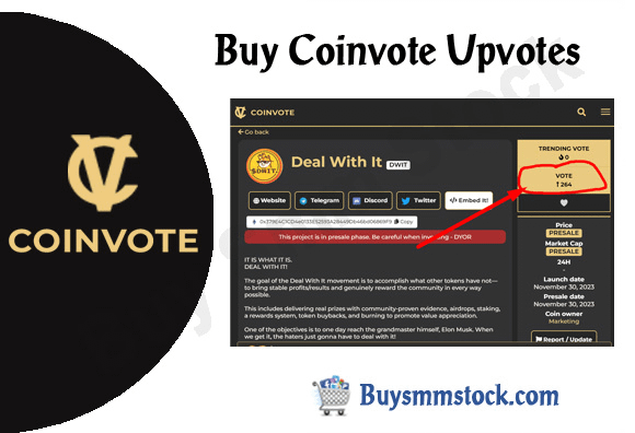 Buy Coinvote Upvotes