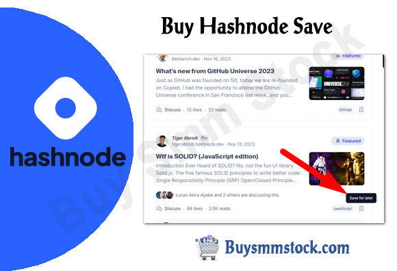 Buy Hashnode Save