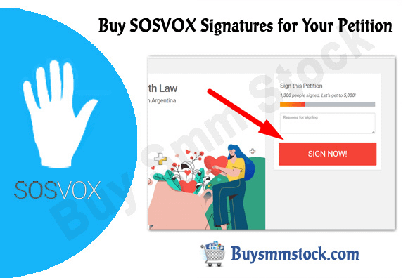 Buy SOSVOX Signatures for Your Petition