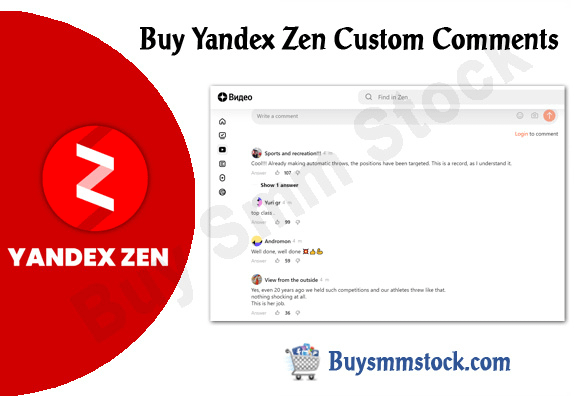 Buy Yandex Zen Custom Comments