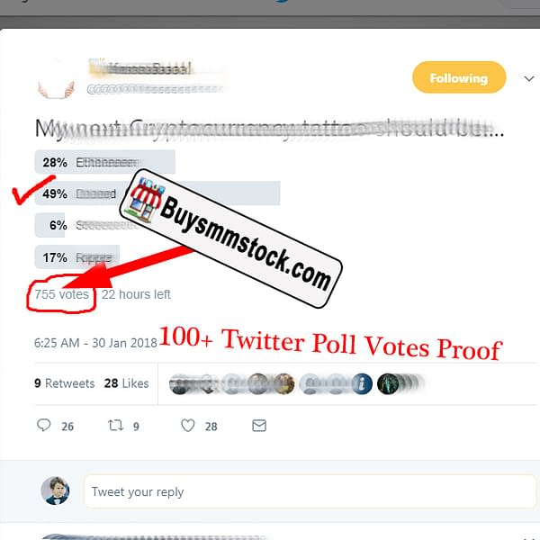 100 Twitter Vote Proof